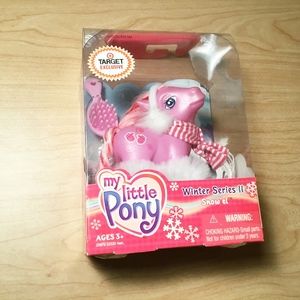 MIB G3 my little pony Snow 'EL HTF holiday pony
